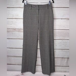 Nicole Miller Women’s Dress Pants Size 8 | Houndstooth Plaid Wide Leg Office
